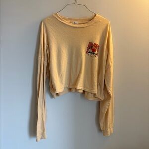 Billabong Pale Yellow Crewneck Tee